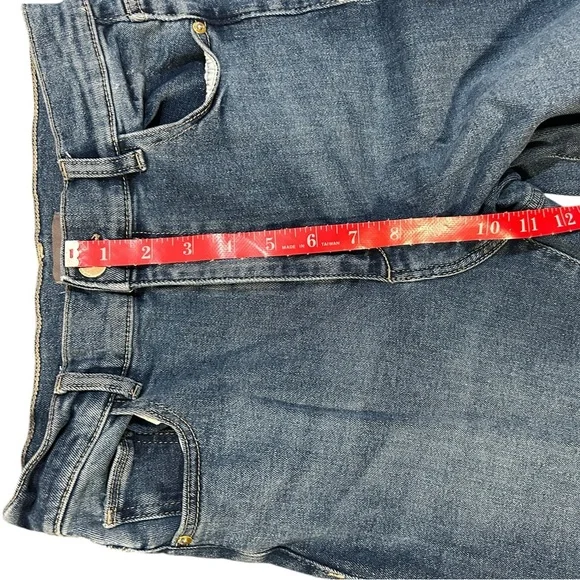 DL1961 Blue Flare Wide Leg Jeans - Picture 5 of 9